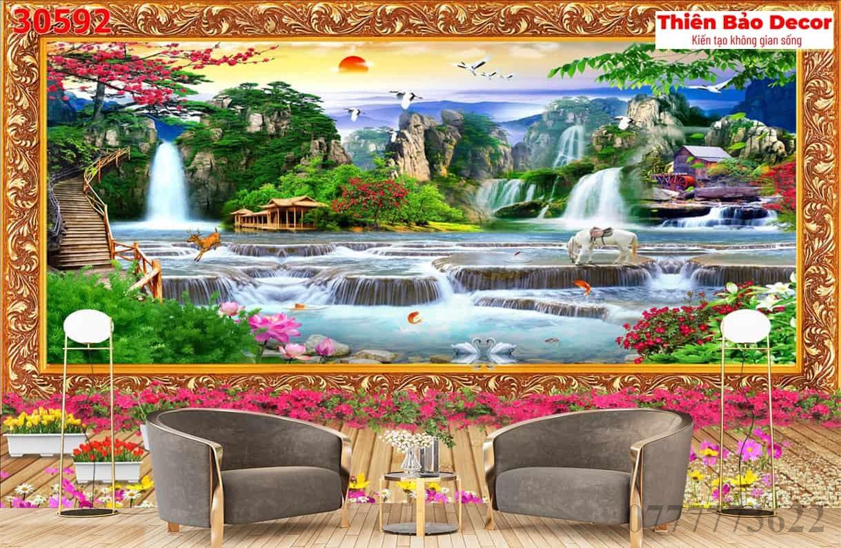 Tranh sơn thủy hữu tình 01