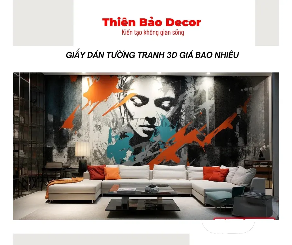 Tìm hiểu về giấy dán tường tranh 3D giá bao nhiêu?