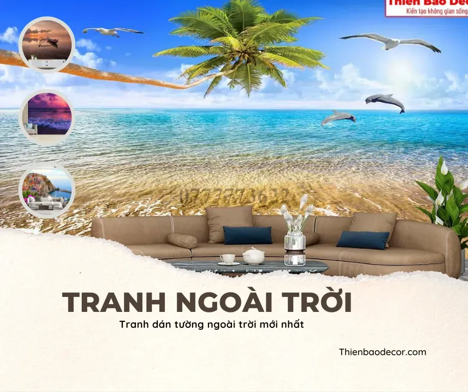 Top 10 Mẫu tranh dán tường ngoài trời đẹp