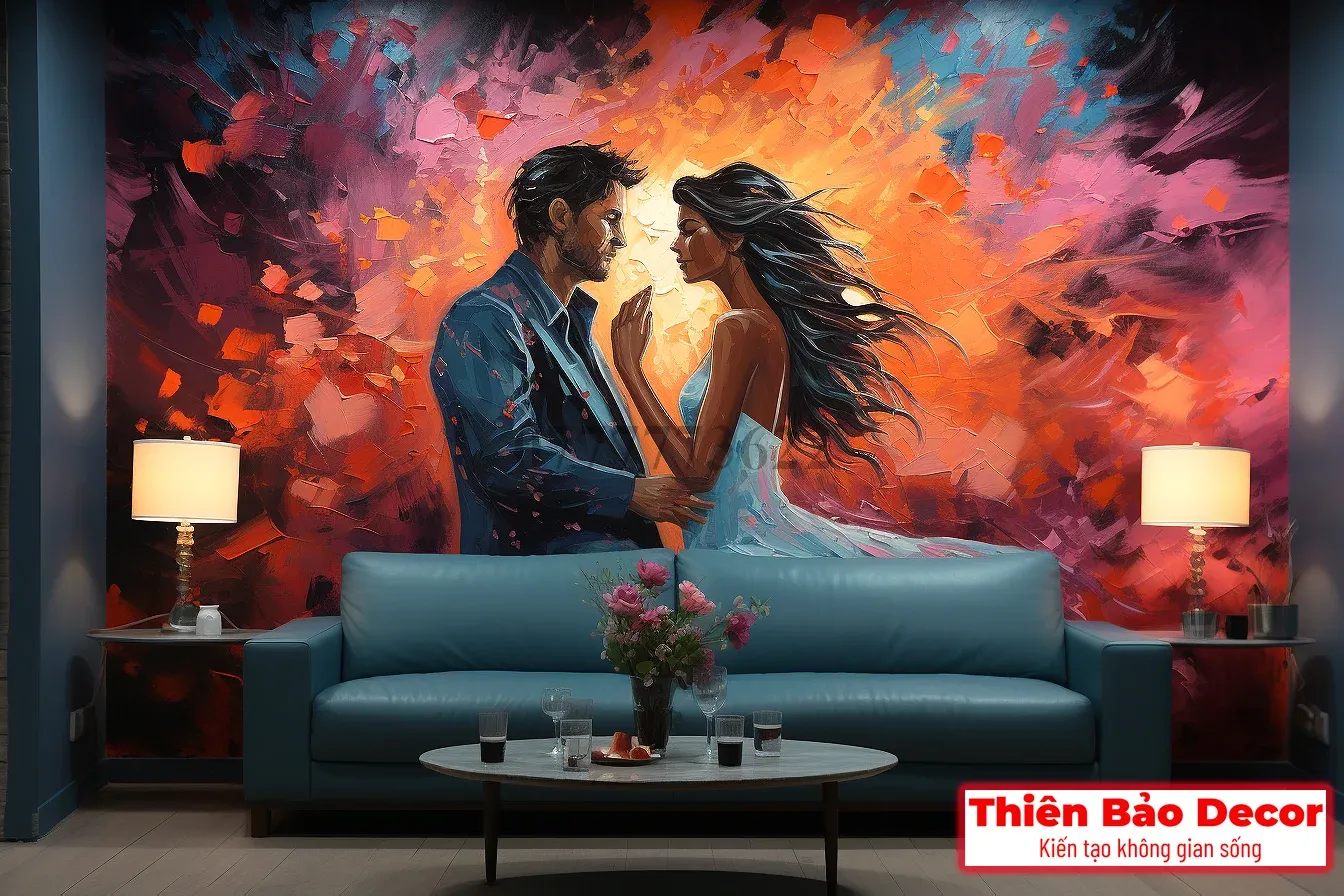 tranh phòng ngủ vợ chồng 2