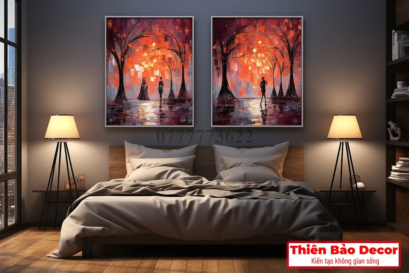 tranh phòng ngủ vợ chồng 3