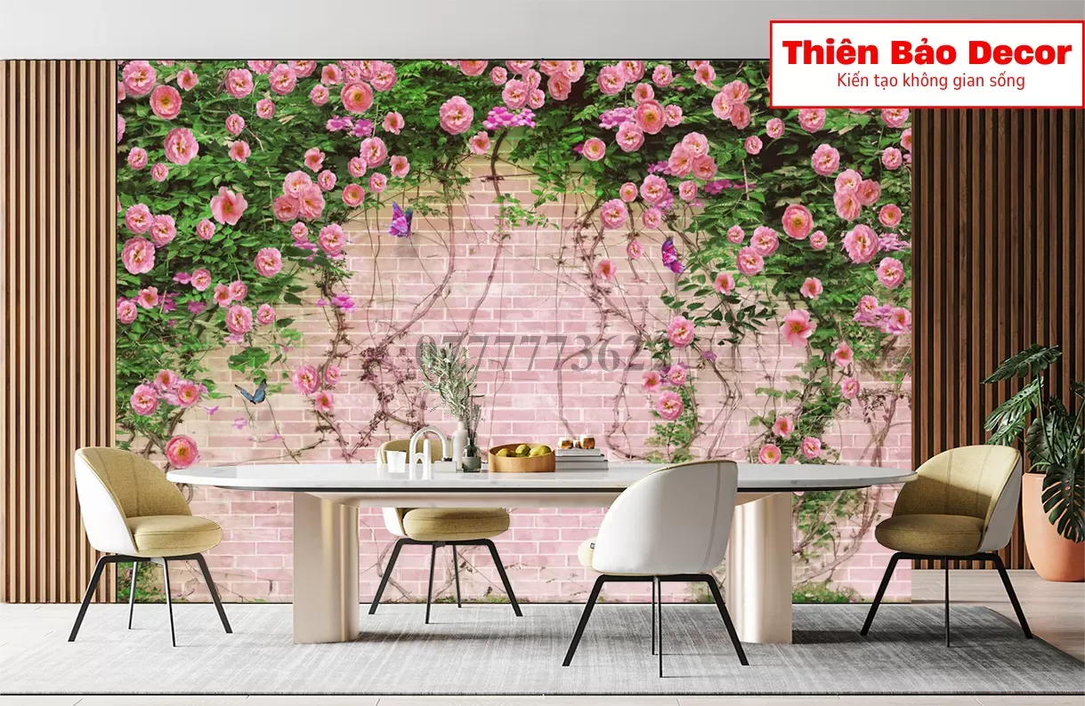 Giấy dán tường trang trí quán cafe : Tạo điểm nhấn độc đáo và bắt mắt trong không gian quán