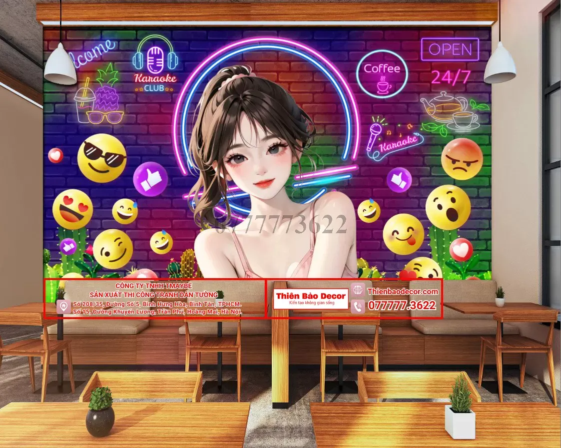 100+ Mẫu tranh dán tường 3d quán trà sữa hot nhất 2024 : Biến hóa không gian, thu hút khách hàng