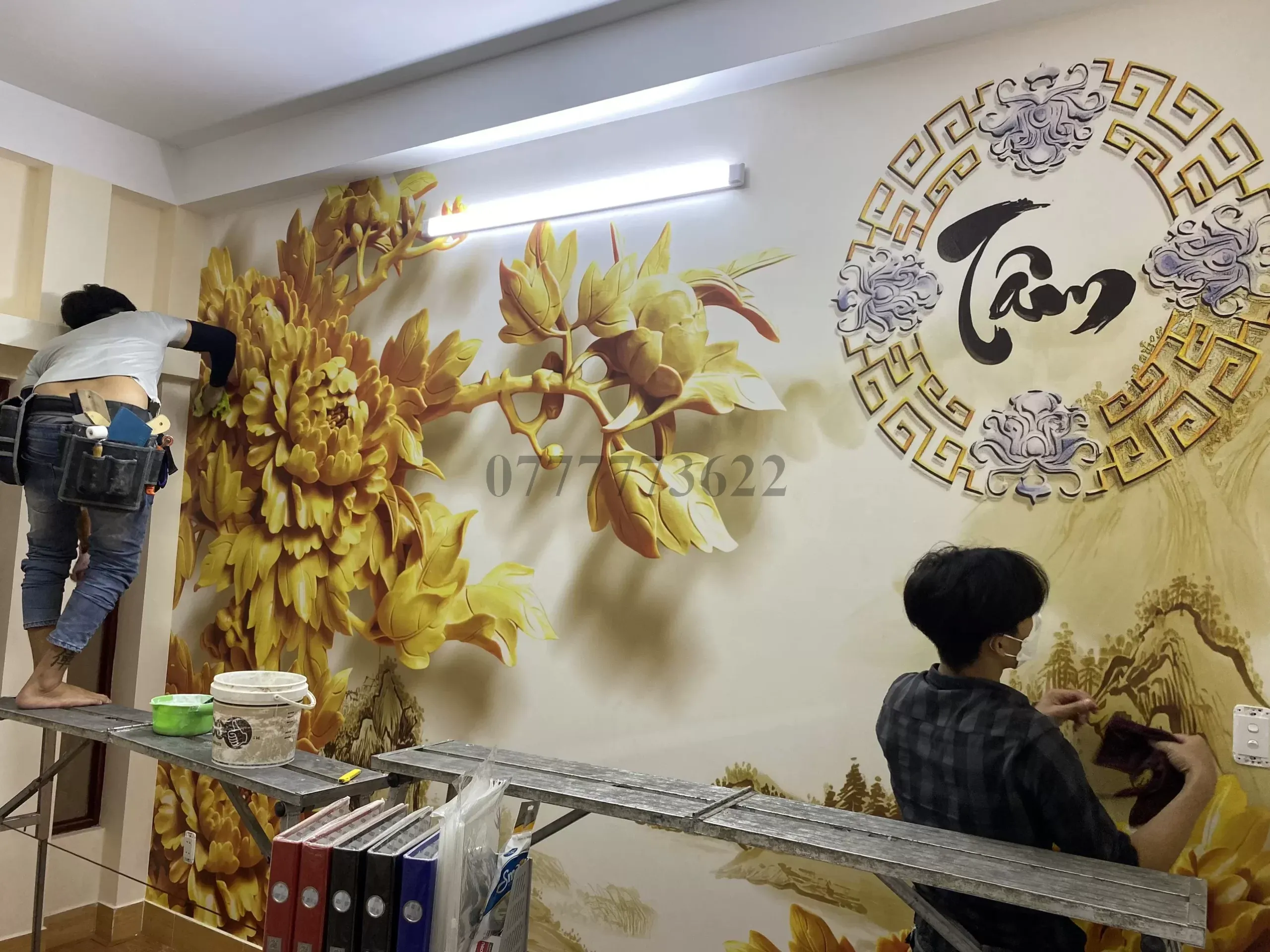 Tranh dán tường: Thổi hồn cho không gian