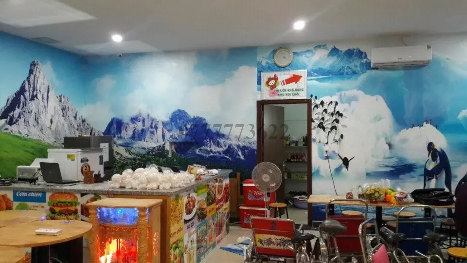 Tranh dán tường: Thổi hồn cho không gian