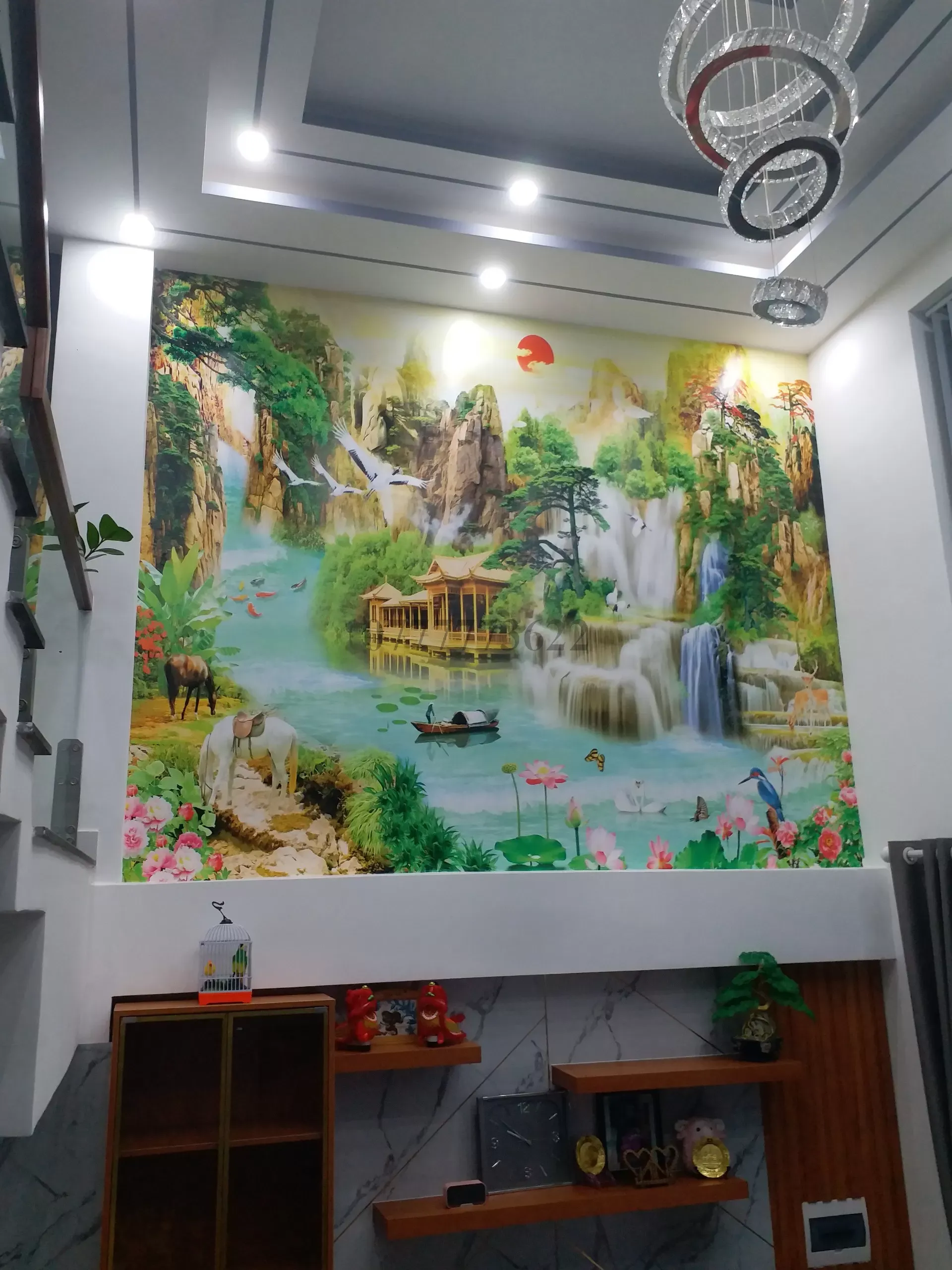 Tranh dán tường: Thổi hồn cho không gian