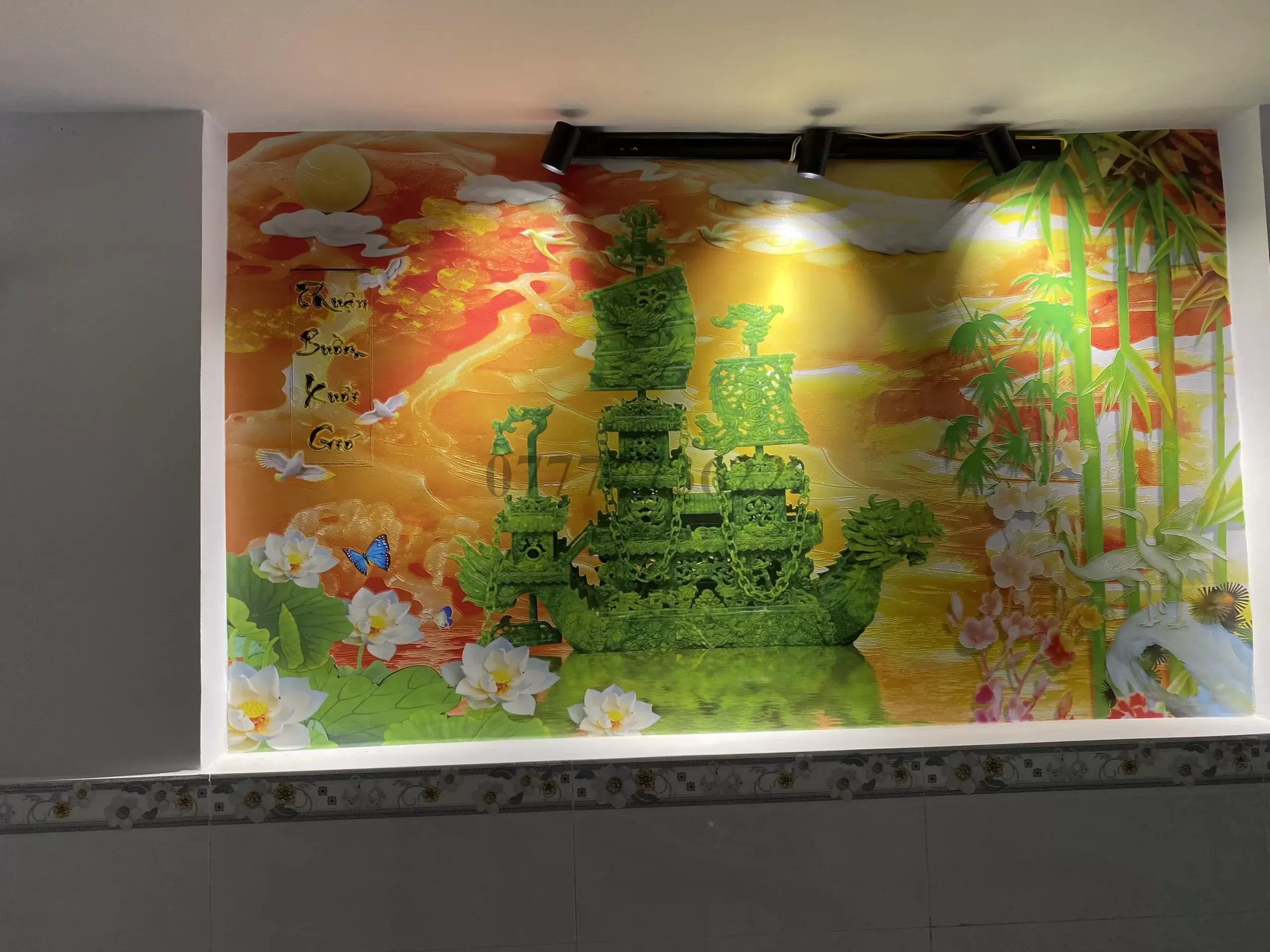 Tranh dán tường: Thổi hồn cho không gian