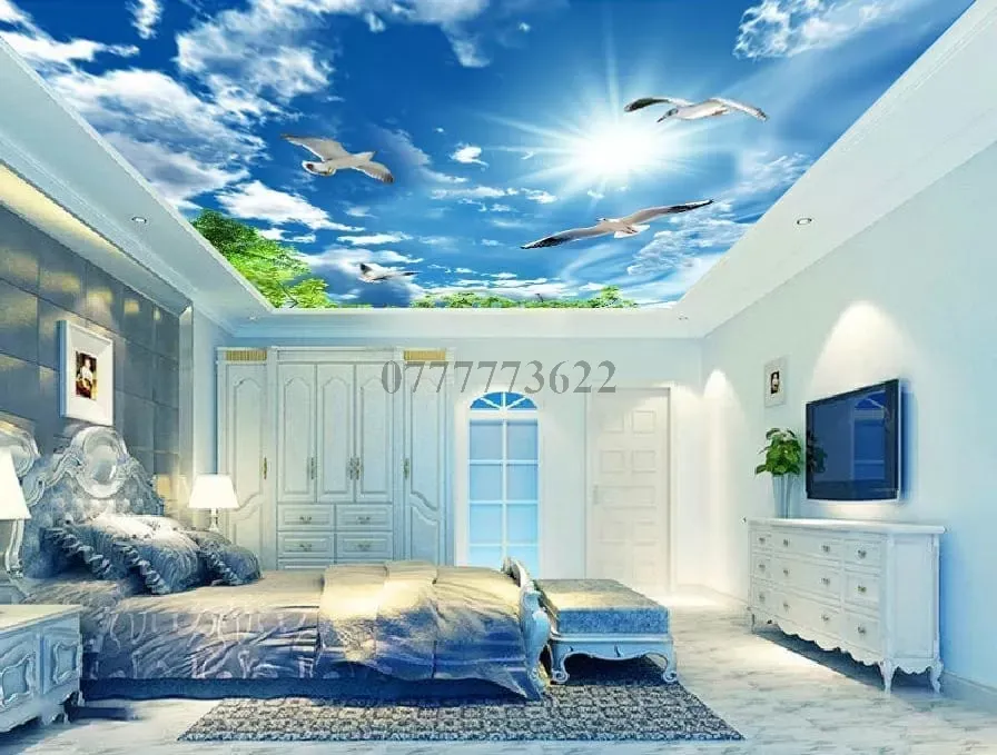 Tranh Dán 3D Mẫu Tranh Trần Xuyên Sáng Hiện Đại Trang Trí ...