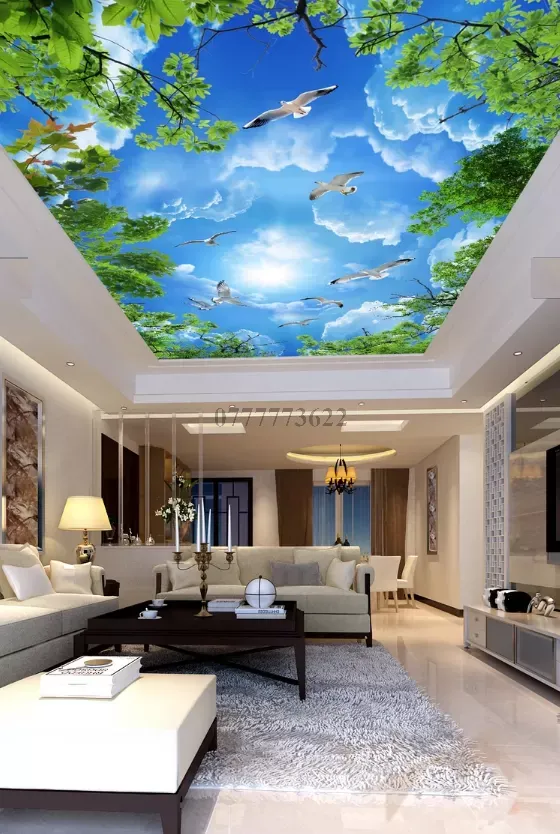 Tranh dán tường Trần 3D BE132 - BeHouse Deco - Tổng kho Phân ...